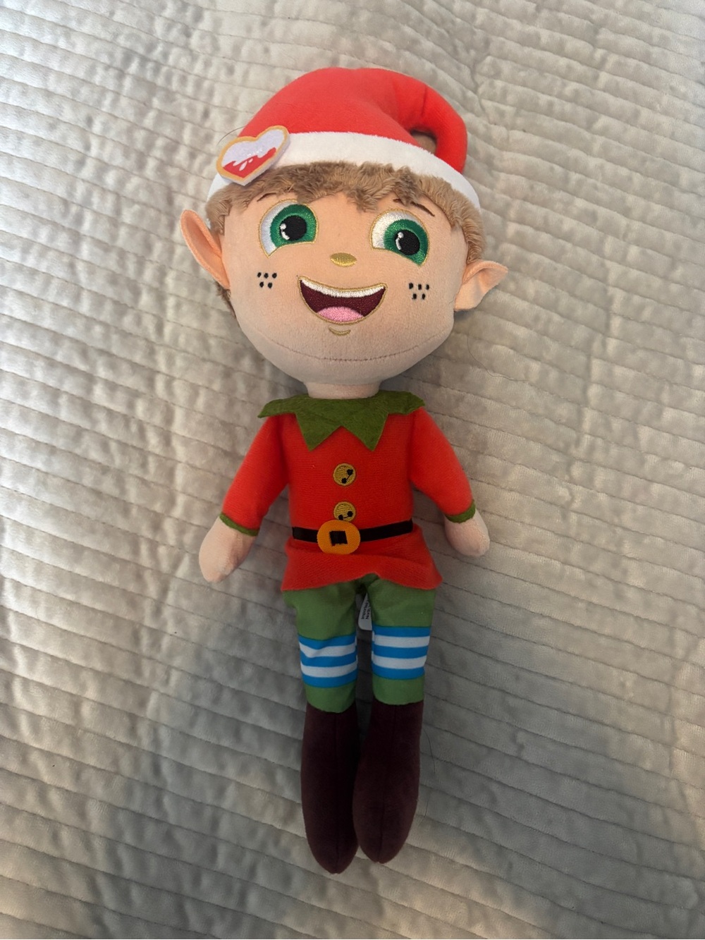 Kinder Ferrero Christmas Elf Plush Santa Holiday Doll 14”